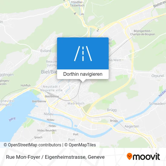 Rue Mon-Foyer / Eigenheimstrasse Karte