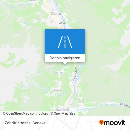 Zährütistrasse Karte