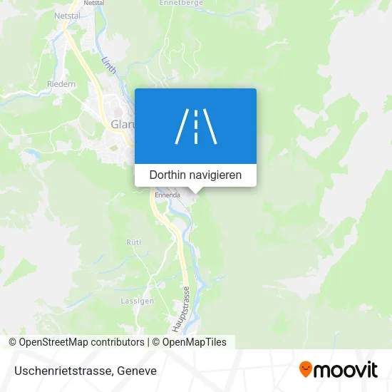 Uschenrietstrasse Karte