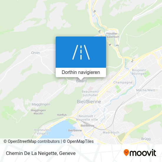 Chemin De La Neigette Karte