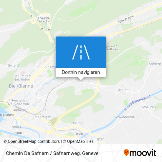Chemin De Safnern / Safnernweg Karte