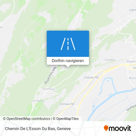 Chemin De L'Esson Du Bas Karte