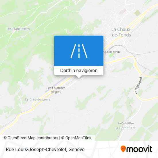 Rue Louis-Joseph-Chevrolet Karte