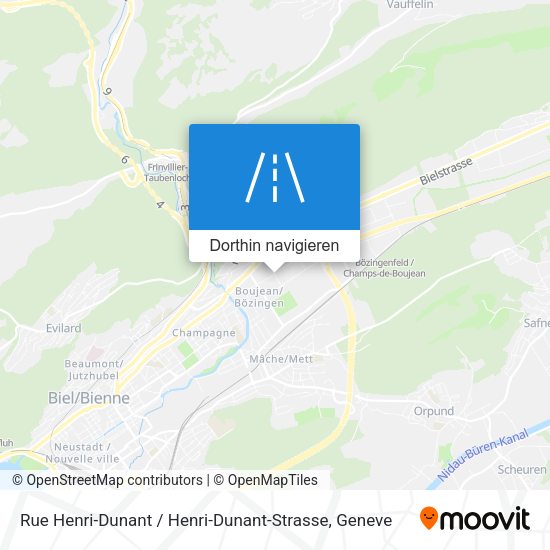Rue Henri-Dunant / Henri-Dunant-Strasse Karte