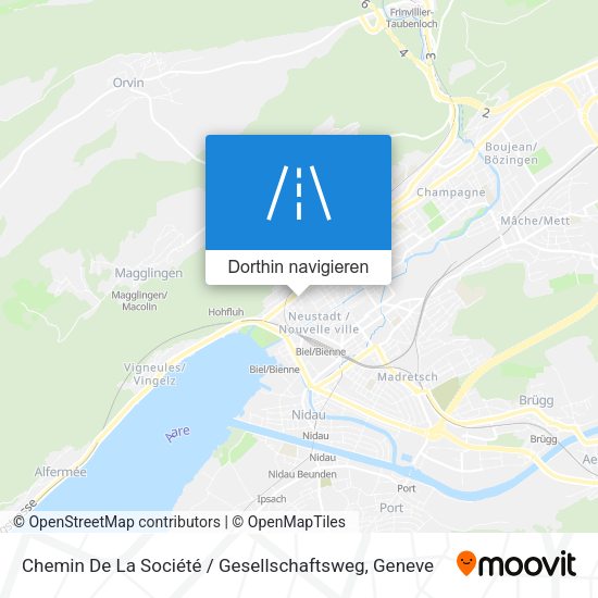 Chemin De La Société / Gesellschaftsweg Karte