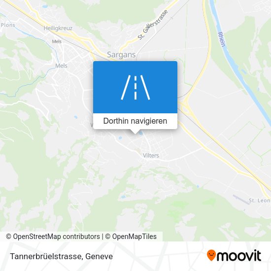 Tannerbrüelstrasse Karte