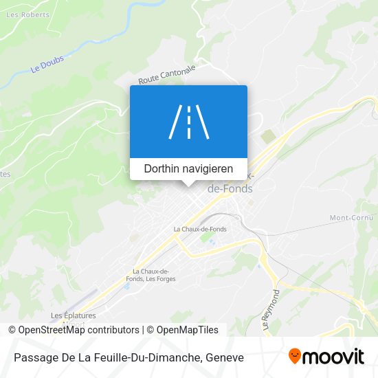 Passage De La Feuille-Du-Dimanche Karte