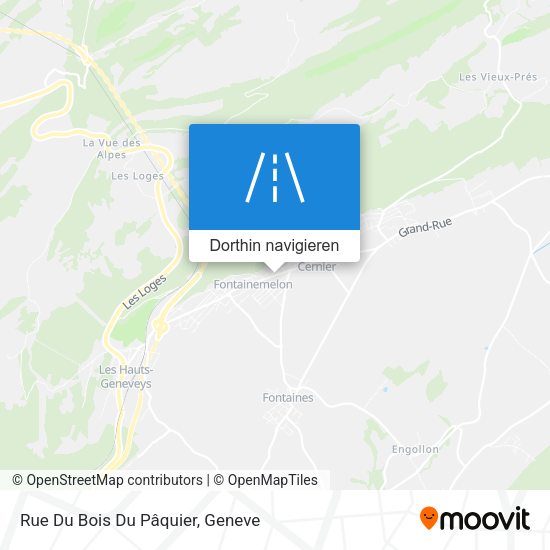 Rue Du Bois Du Pâquier Karte