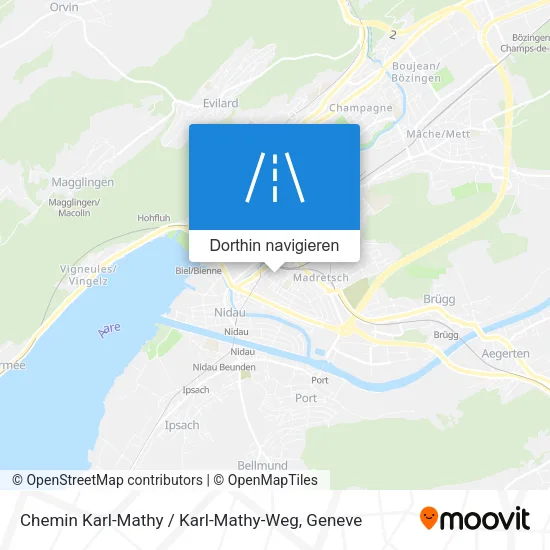 Chemin Karl-Mathy / Karl-Mathy-Weg Karte