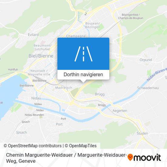 Chemin Marguerite-Weidauer / Marguerite-Weidauer-Weg Karte