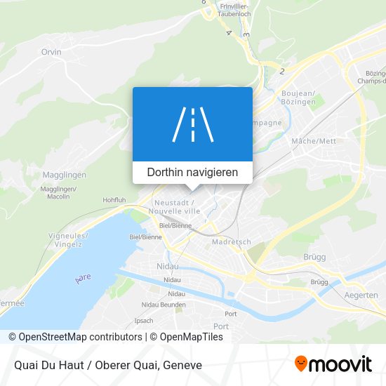 Quai Du Haut / Oberer Quai Karte