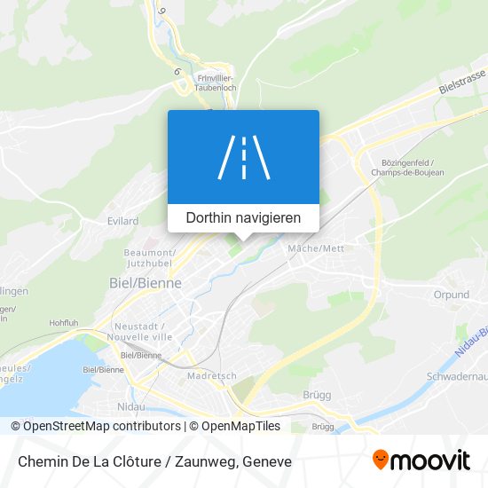 Chemin De La Clôture / Zaunweg Karte