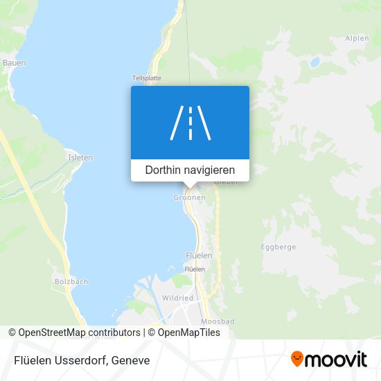 Flüelen Usserdorf Karte