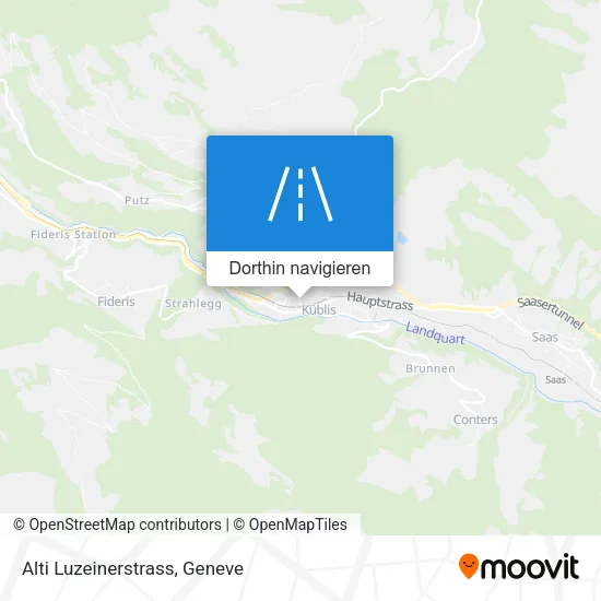 Alti Luzeinerstrass Karte