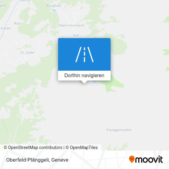 Oberfeld-Plänggeli Karte