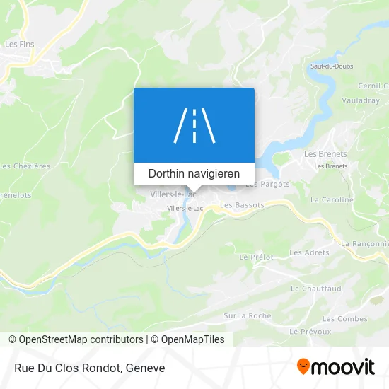 Rue Du Clos Rondot Karte