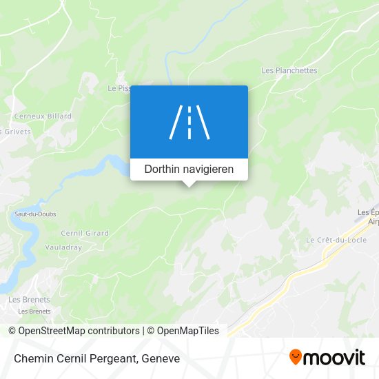 Chemin Cernil Pergeant Karte