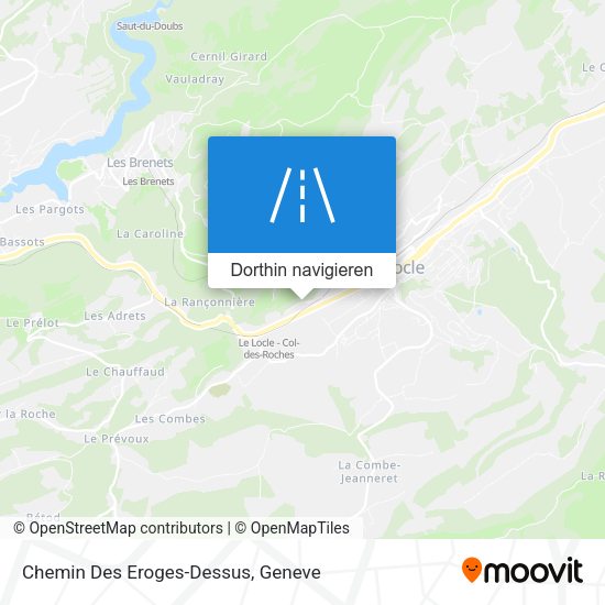 Chemin Des Eroges-Dessus Karte