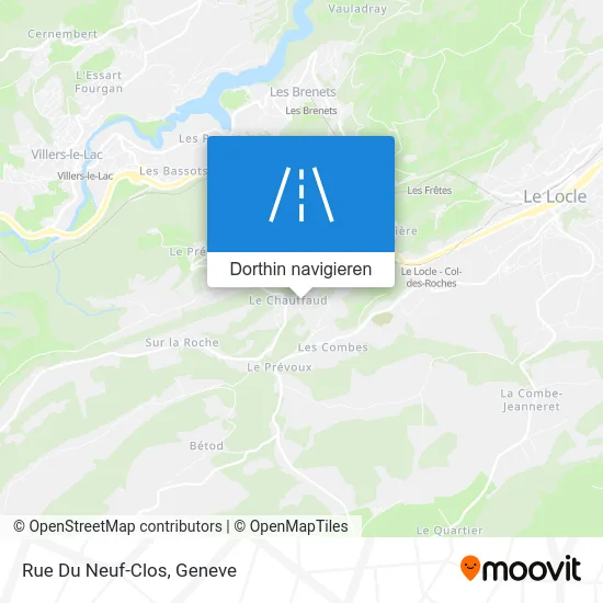 Rue Du Neuf-Clos Karte