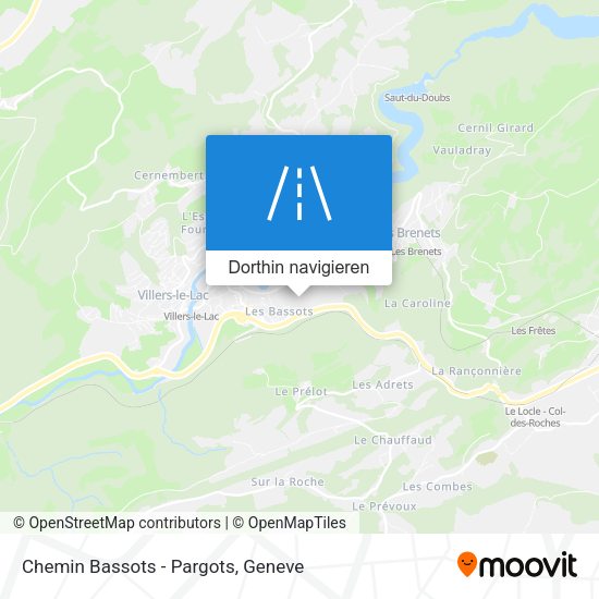 Chemin Bassots - Pargots Karte