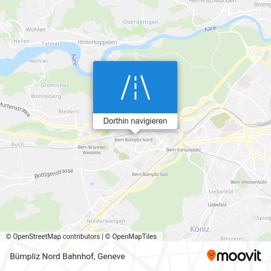 Bümpliz Nord Bahnhof Karte