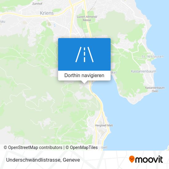 Underschwändlistrasse Karte