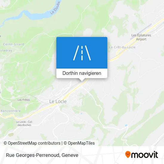 Rue Georges-Perrenoud Karte