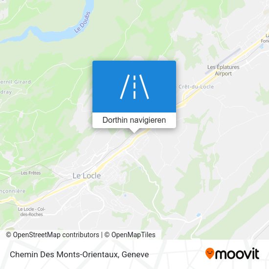 Chemin Des Monts-Orientaux Karte