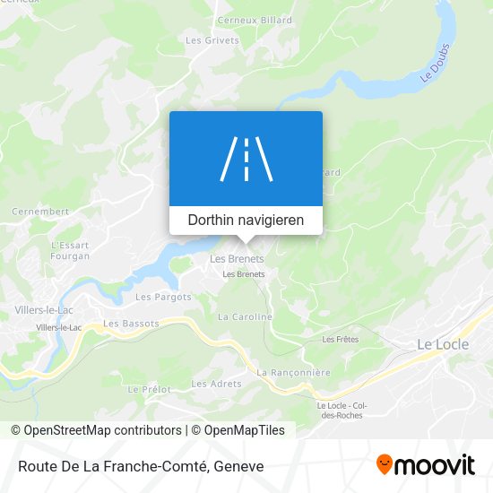 Route De La Franche-Comté Karte