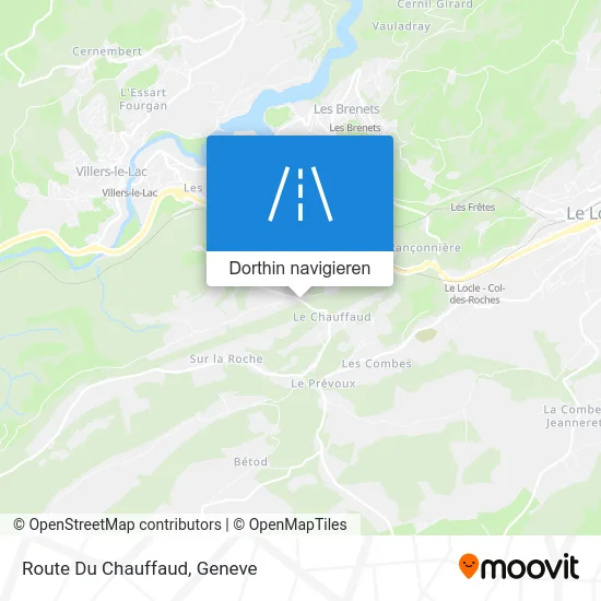 Route Du Chauffaud Karte