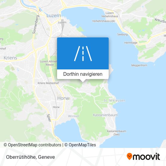 Oberrütihöhe Karte