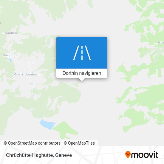 Chrüzhütte-Haghütte Karte