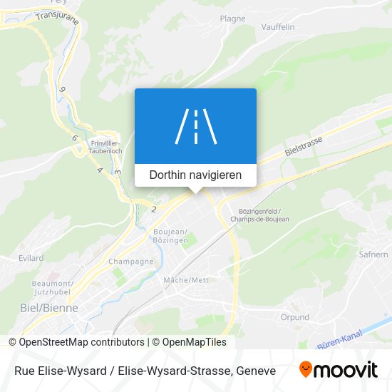 Rue Elise-Wysard / Elise-Wysard-Strasse Karte