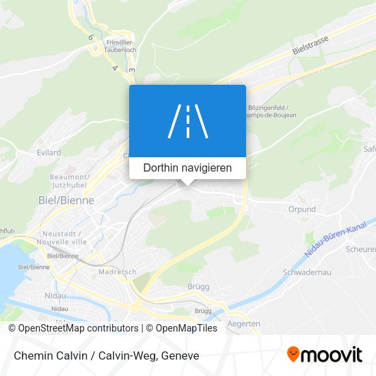 Chemin Calvin / Calvin-Weg Karte