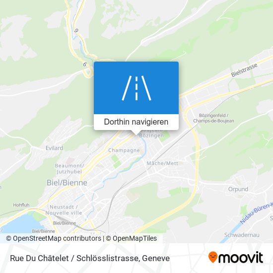 Rue Du Châtelet / Schlösslistrasse Karte