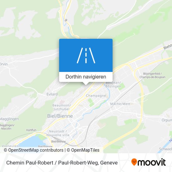 Chemin Paul-Robert / Paul-Robert-Weg Karte