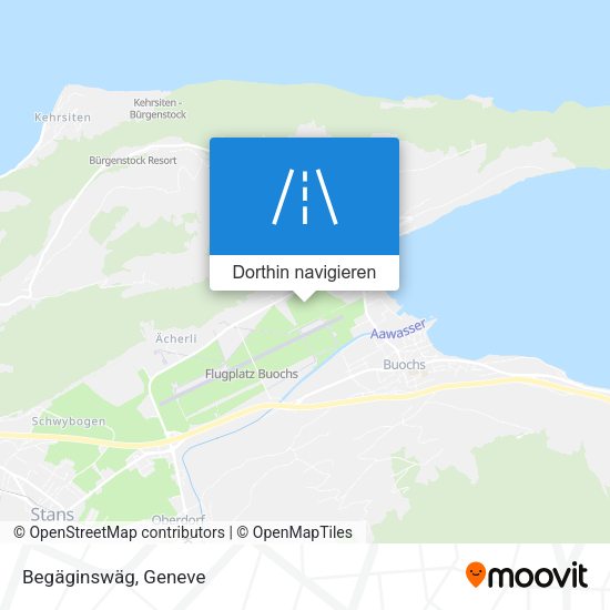 Begäginswäg Karte