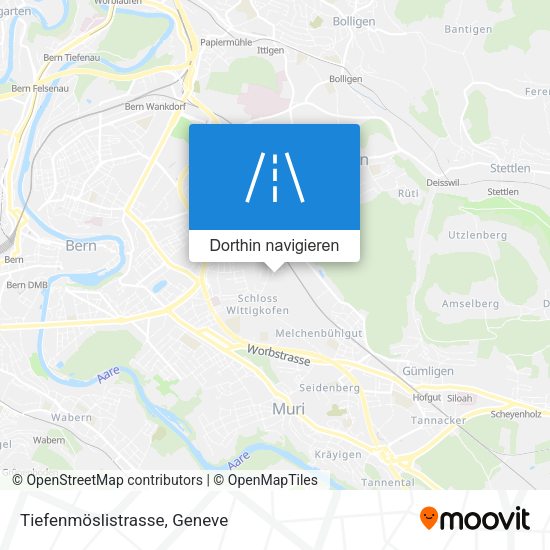 Tiefenmöslistrasse Karte