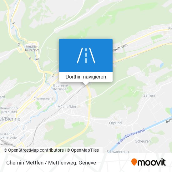 Chemin Mettlen / Mettlenweg Karte