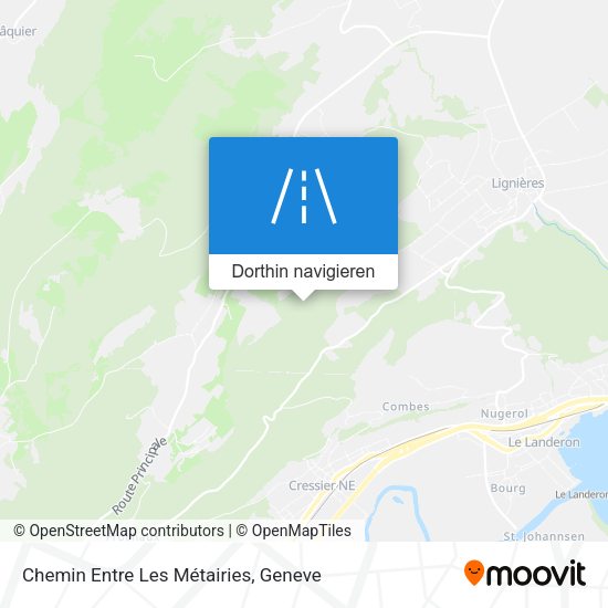 Chemin Entre Les Métairies Karte
