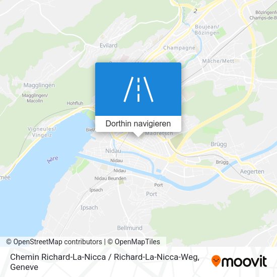 Chemin Richard-La-Nicca / Richard-La-Nicca-Weg Karte