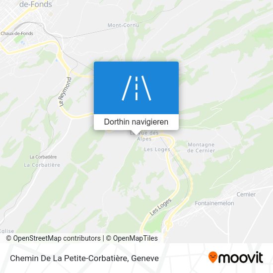 Chemin De La Petite-Corbatière Karte