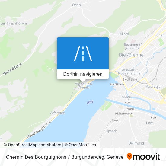 Chemin Des Bourguignons / Burgunderweg Karte