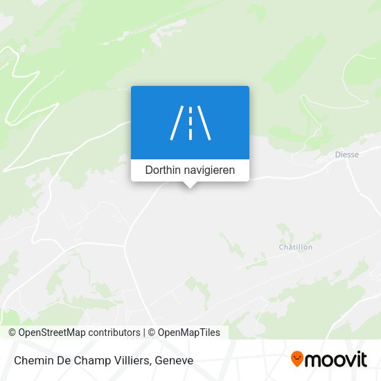 Chemin De Champ Villiers Karte