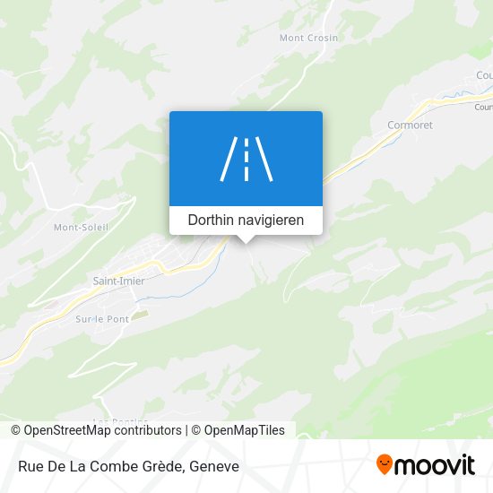 Rue De La Combe Grède Karte
