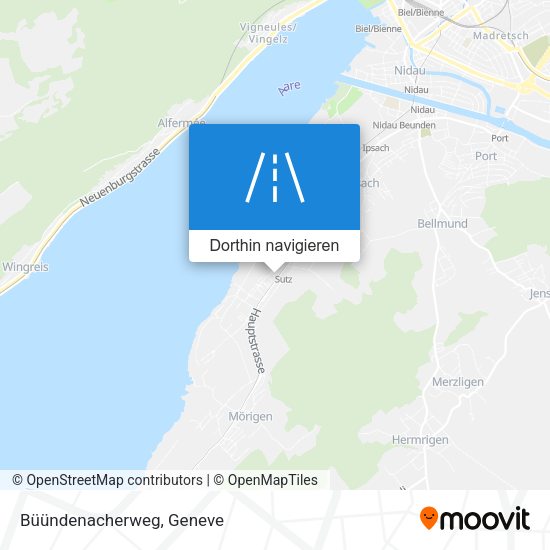 Büündenacherweg Karte