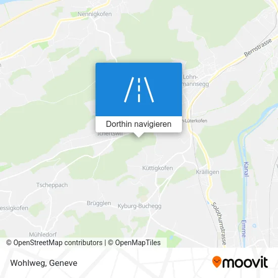Wohlweg Karte