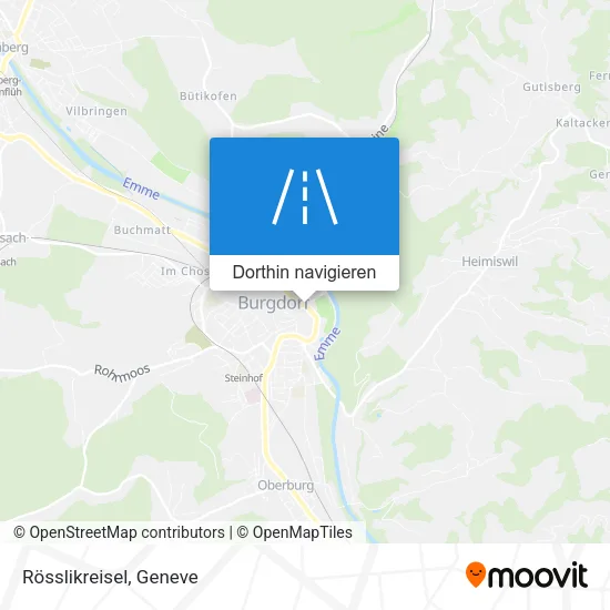 Rösslikreisel Karte