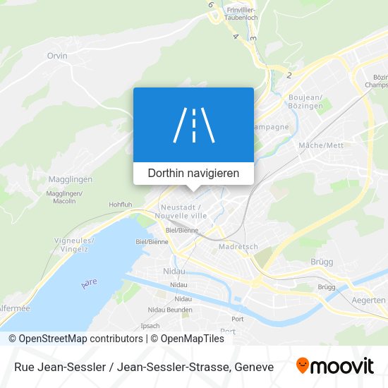 Rue Jean-Sessler / Jean-Sessler-Strasse Karte
