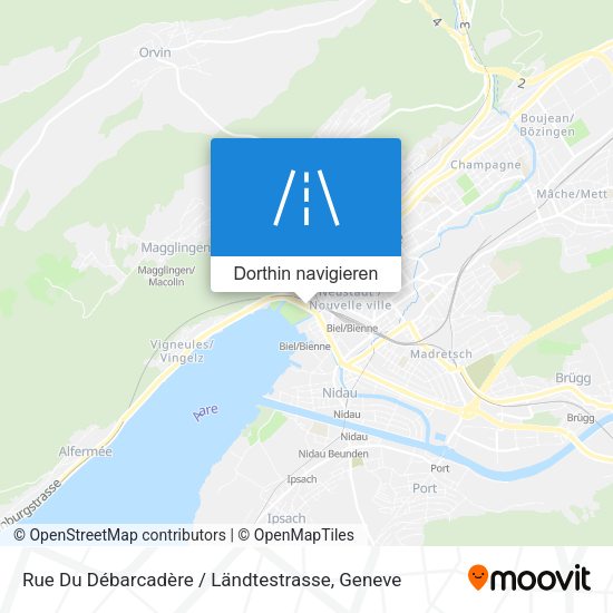 Rue Du Débarcadère / Ländtestrasse Karte